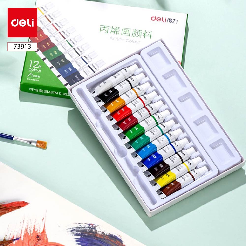 ديلي عصارة تلوين أكريليك - 5 مل - 12 لون - E73913